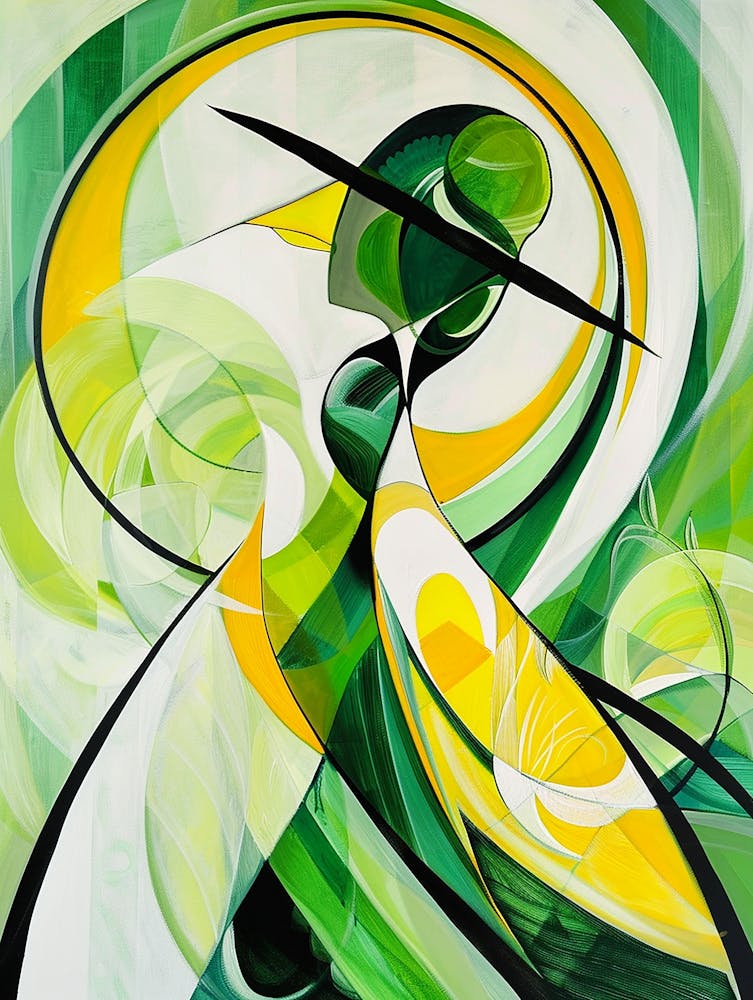 Abstract - Green And Yellow