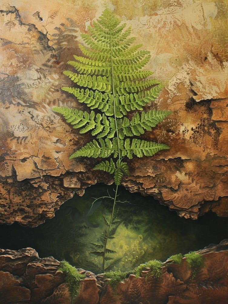 Upside Down Fern Painting 2