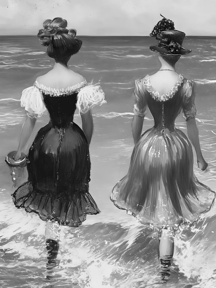 Zwei Frauen Im Wasser