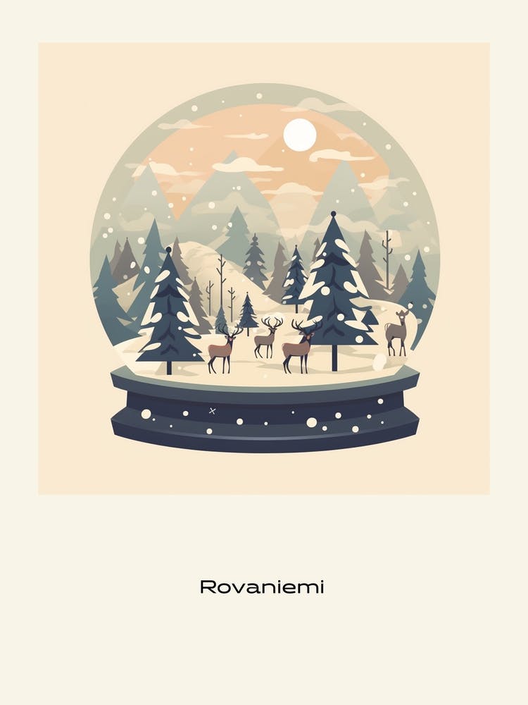 Rovaniemi Finland 1 Snowglobe Poster