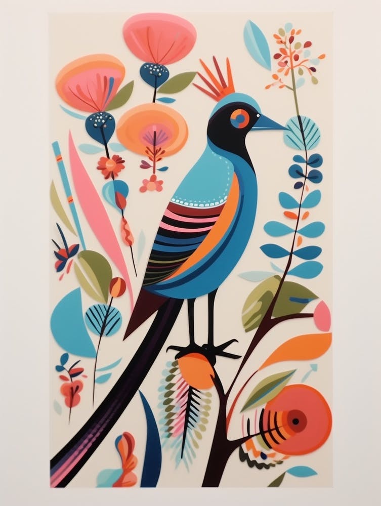Colourful Scandi Bird Pheasant 4