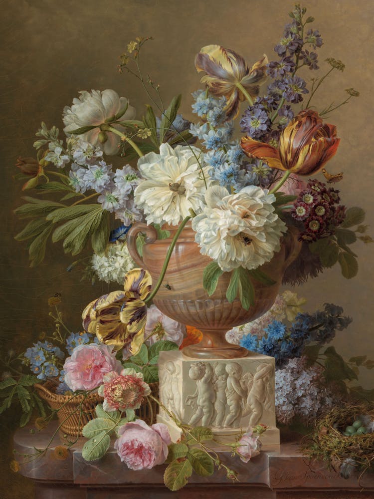 Flowers In A Vase Vintage