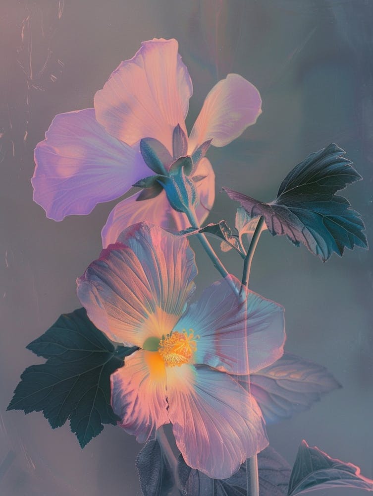 Iridescent Flower Moonflower 2