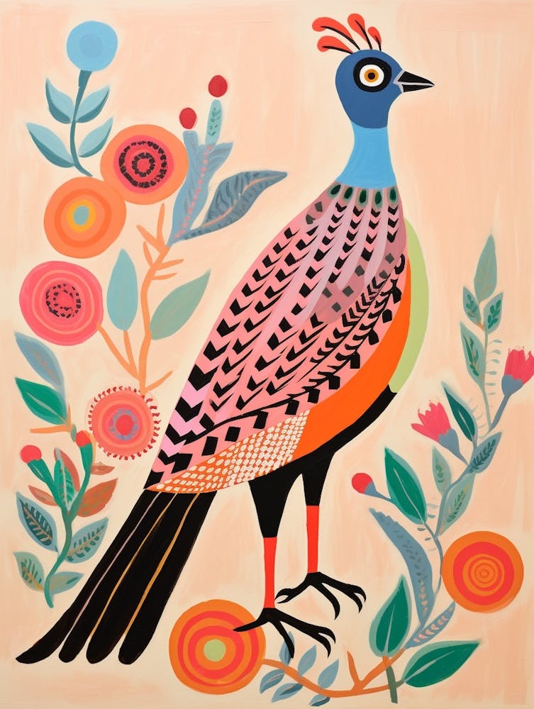 Pink Scandi Pheasant 6