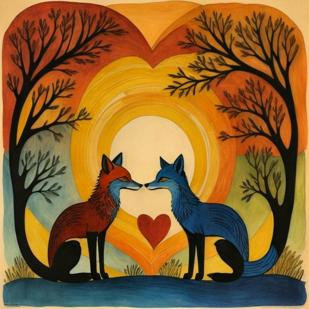 Foxes In Love