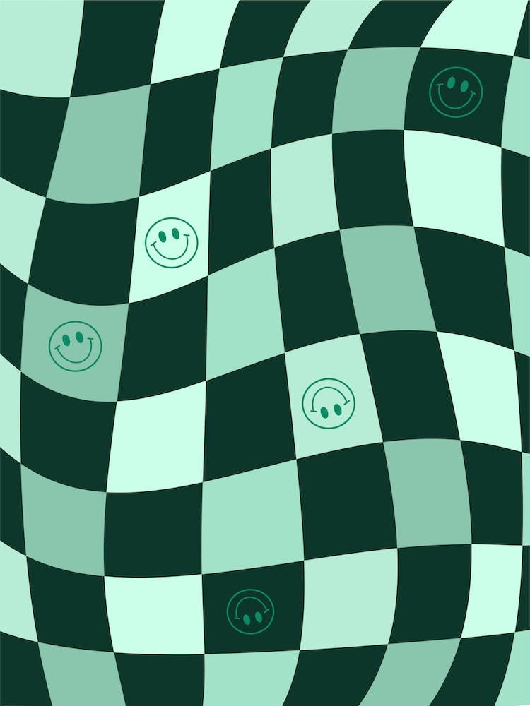 Wavy Green Retro