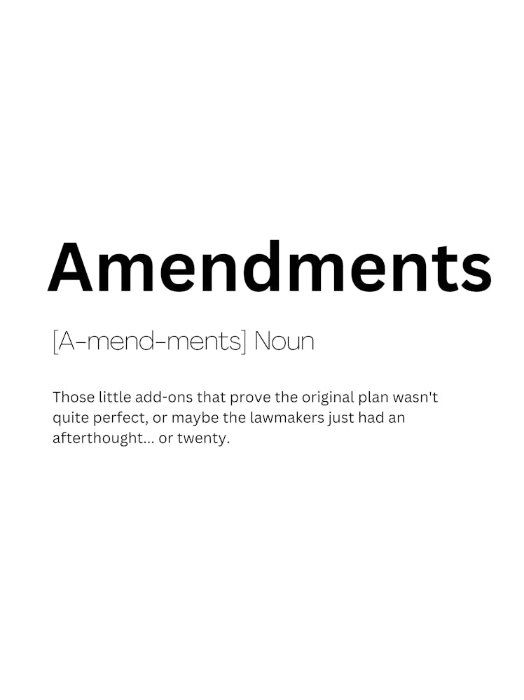 Amendments Definition Meaning