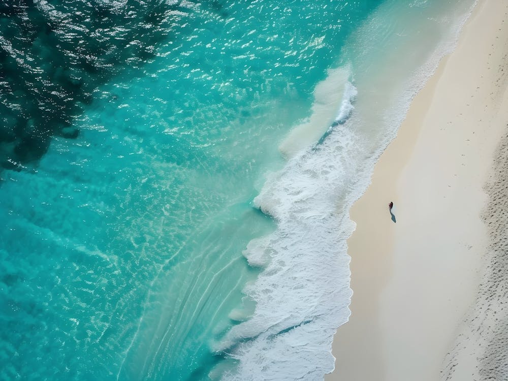 Aerial View Of A Beach 3