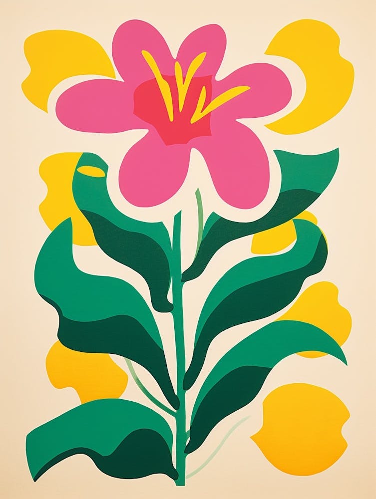 Blumenkunst im Scherenschnitt-Stil Lilie 6