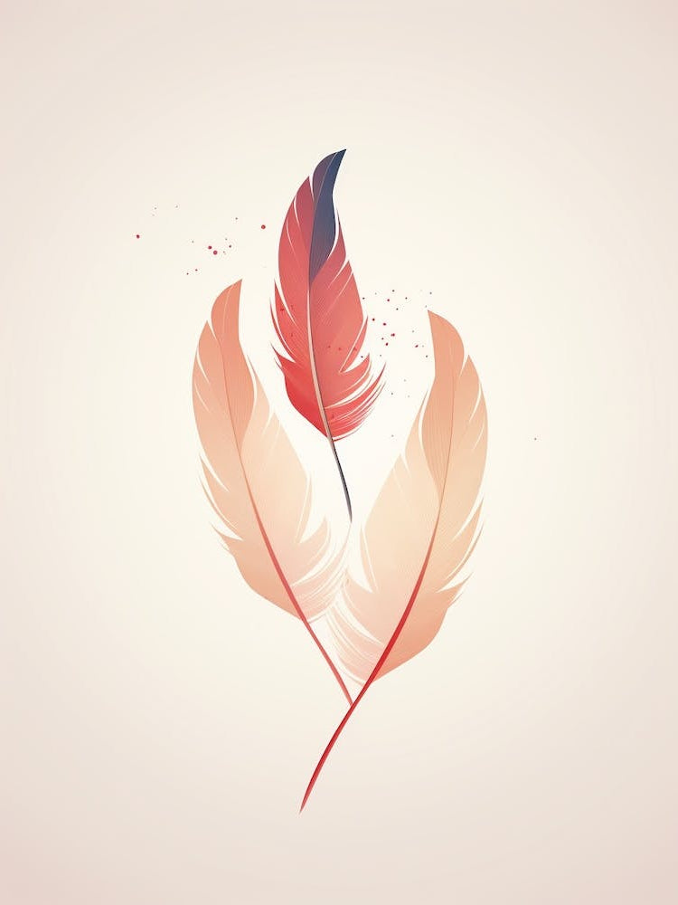 Minimalist Feathers Illustration 4