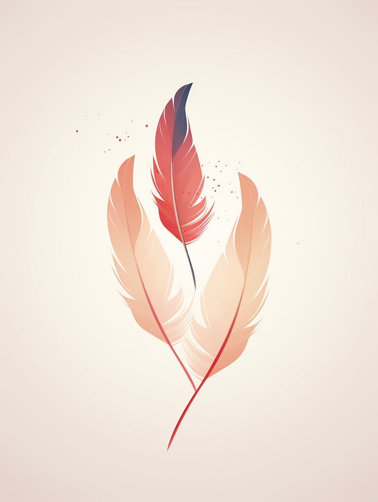 Minimalist Feathers Illustration 4