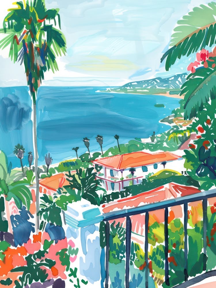 Travel Poster Happy Places Malibu 2