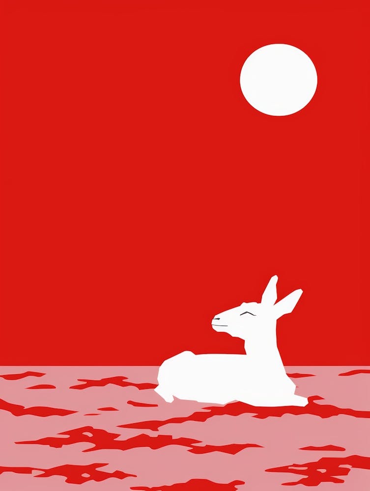 Deer In The Water
