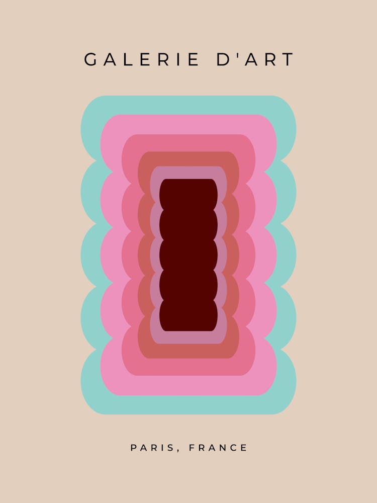 Retro Wavy Shape Abstract | 02