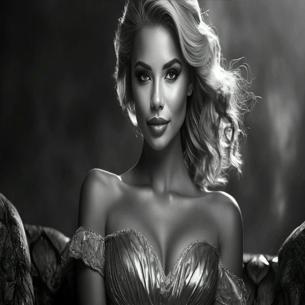 Beautiful Woman In A Dress