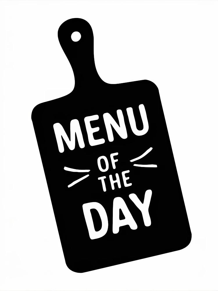Menu Of The Day Kitchen Art