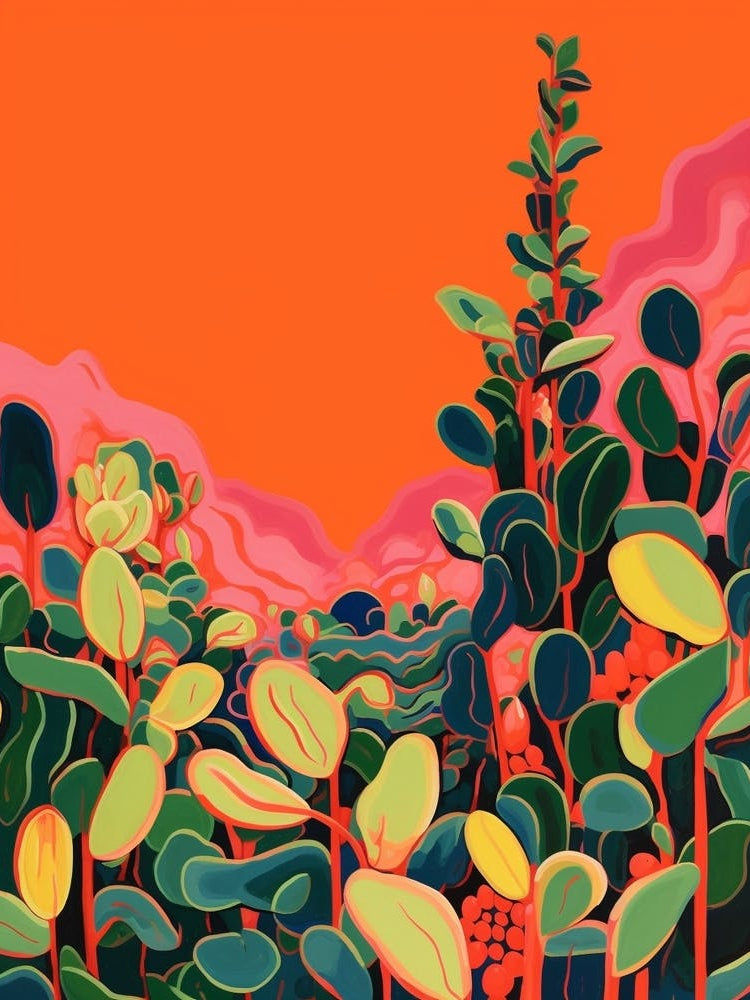 Boho Plant Painting String Of Bananas Plant 1