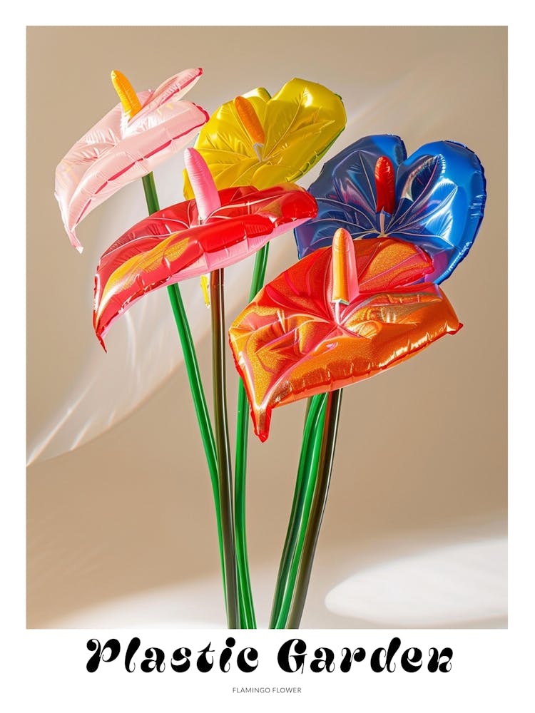 Dreamy Inflatable Flowers Poster Flamingo Flower 3