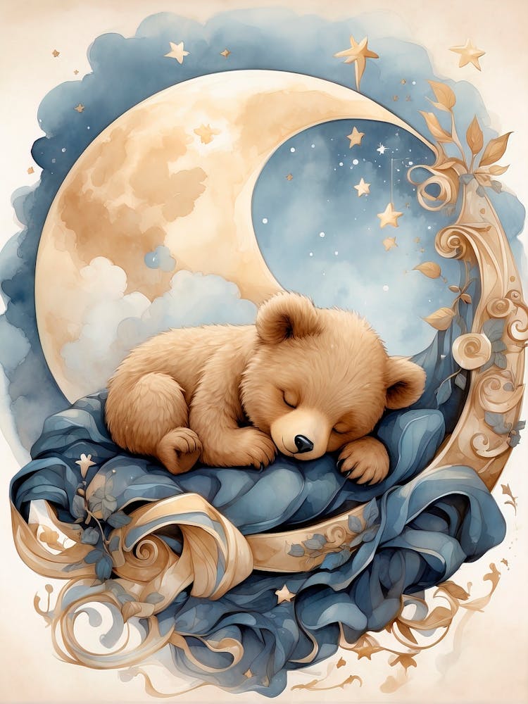 Teddy Bear Sleeping 1