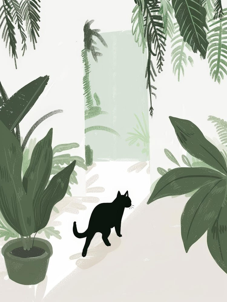 Cat In The Garden 22