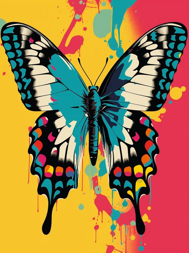 Pop Art Swallowtail Butterfly  4