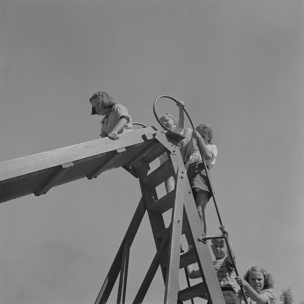 Klamath Falls, Oregon In City Park On Sunday Afternoon By Russell Lee