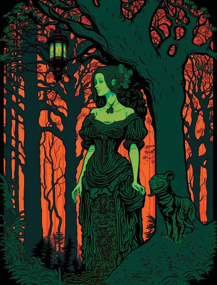 Lady In The Woods 2