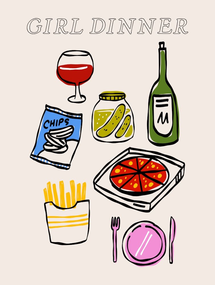 Girl Dinner - Colourful Food