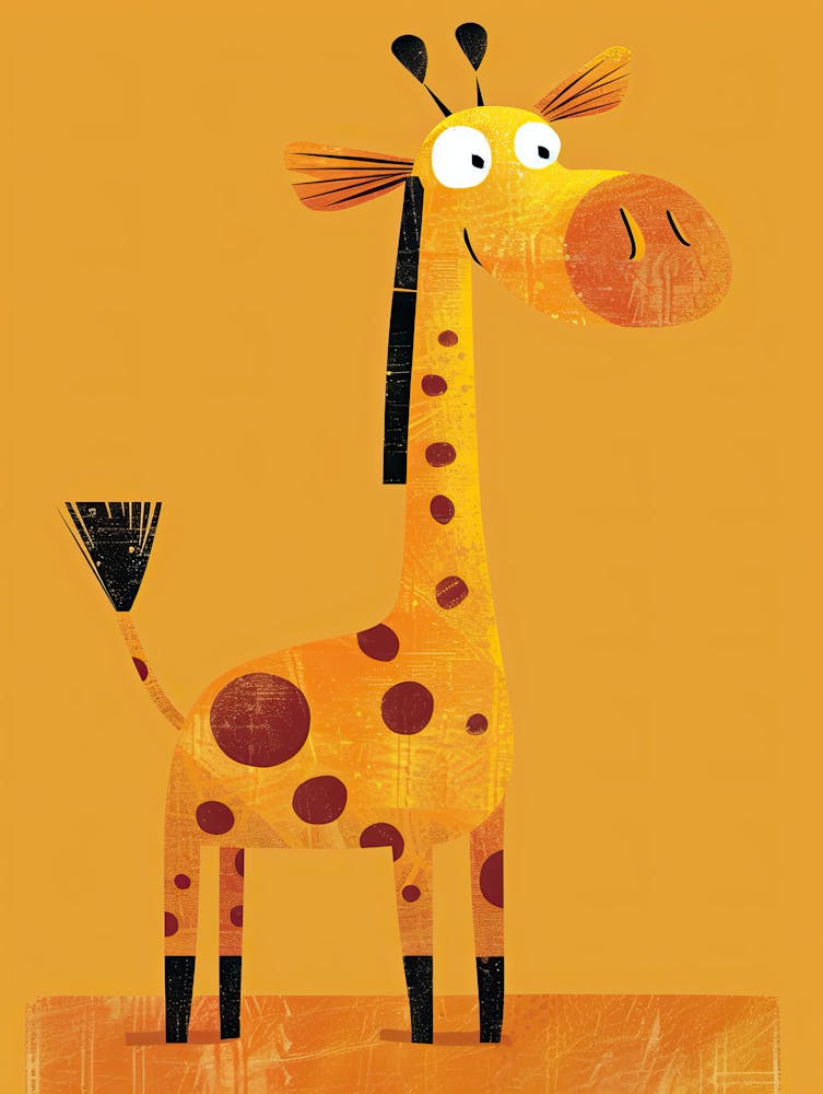 Lovely Long Neck Children Prints & Kids Posters
