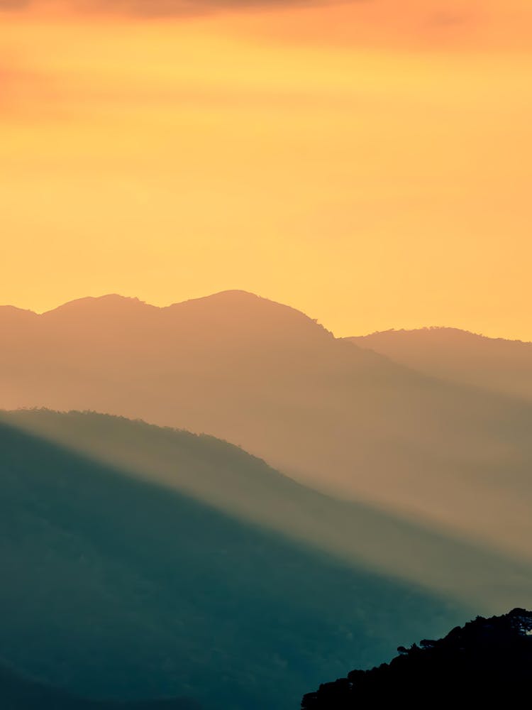 Sunset Over The Mountains 2