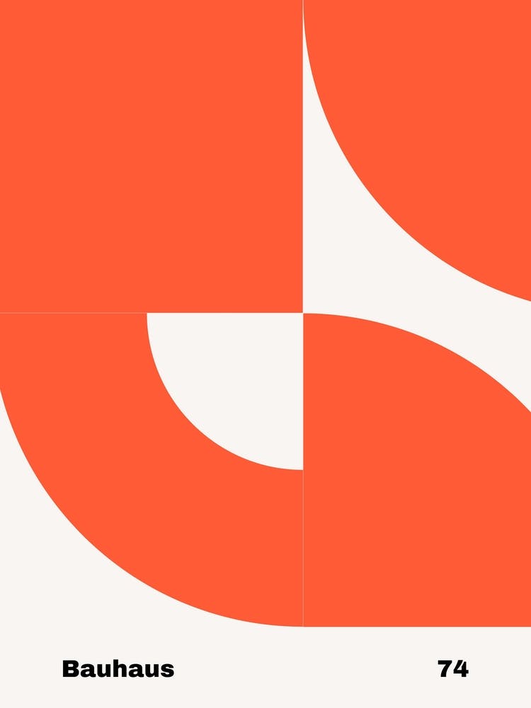 Geometric Bauhaus Poster 74