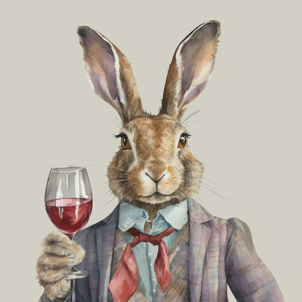Red Wine Hare Final Flattened