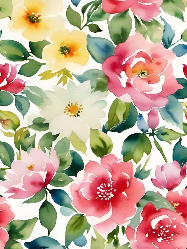 Watercolor Floral Pattern