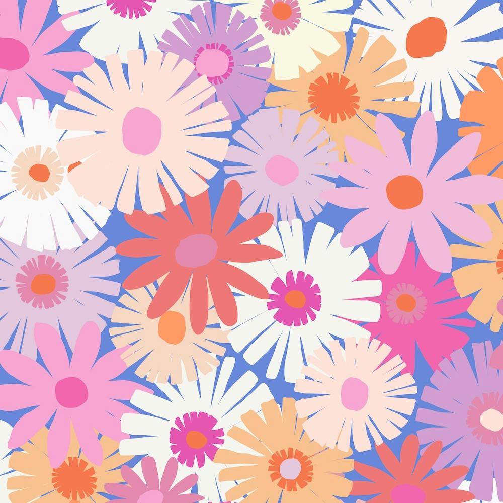 Crepe Paper Flowers In Springtime Square