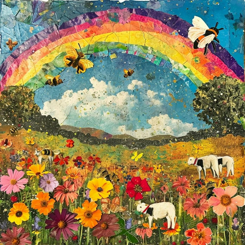 Kitsch Bee Collage 3