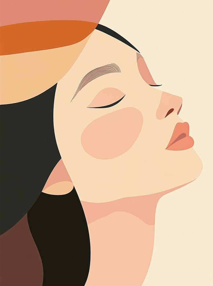 Illustration Of A Woman'S Face 9