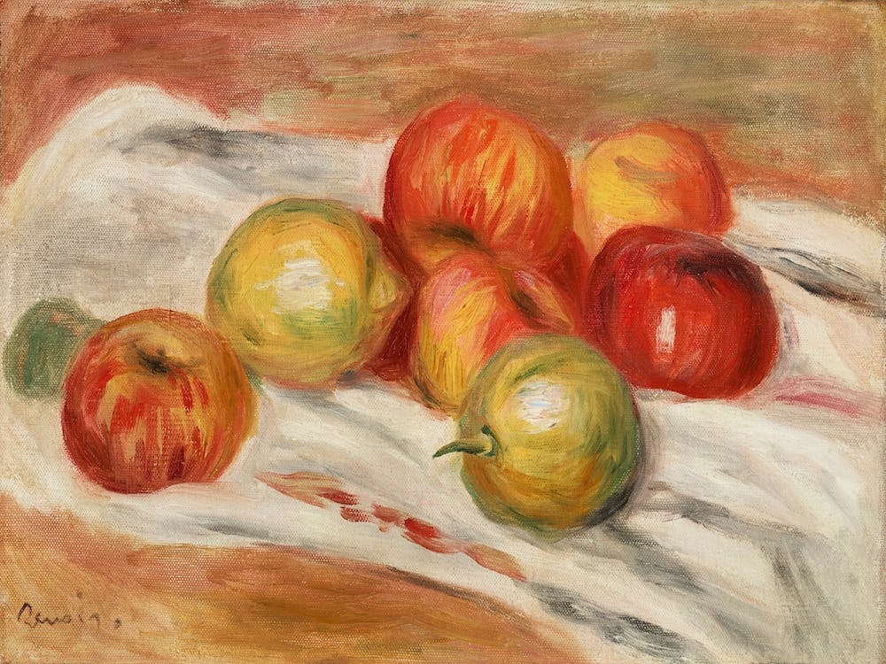 Apples, Orange, And Lemon, Pierre Auguste Renoir
