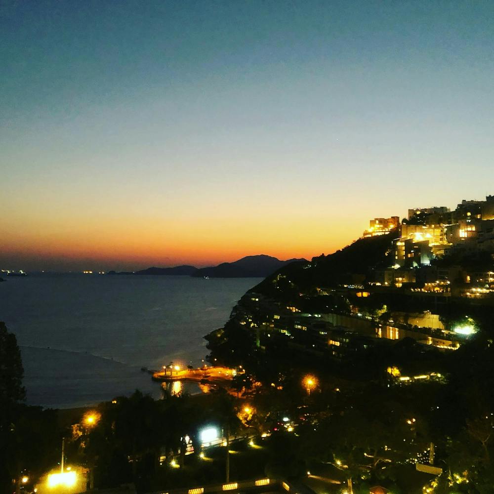 Nightfall over Repulse Bay, Hong Kong