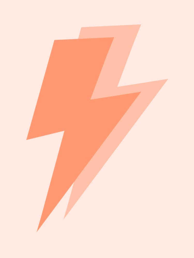 Peach Double Lightning Bolt