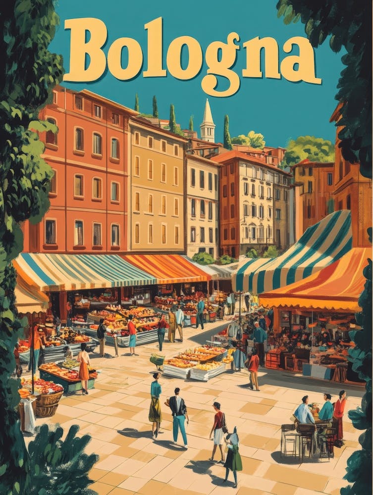 Aihrgdesign A 1970s Inspired Travel Poster For Bologna Depict 0ecd7820 Dfb4 4d81 B712 Fe65d3e8d1ba 3