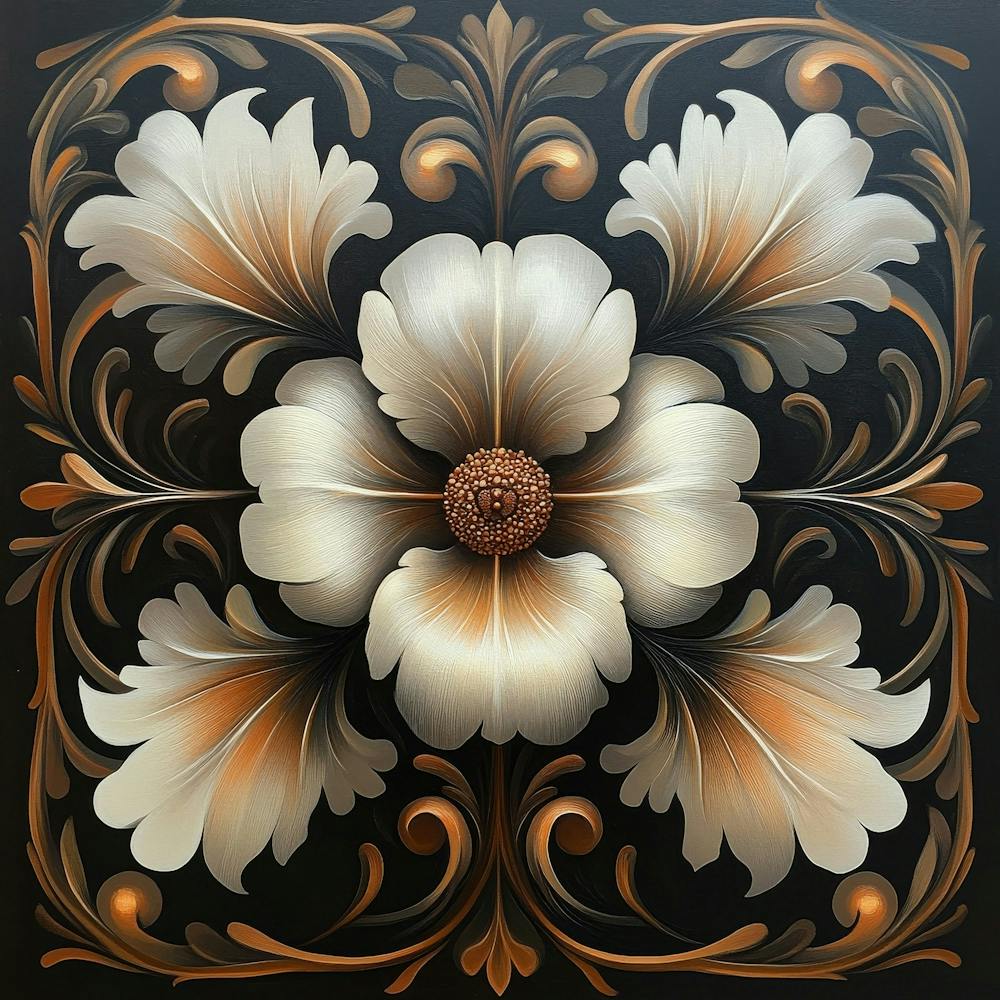 Ornate Floral Pattern Art