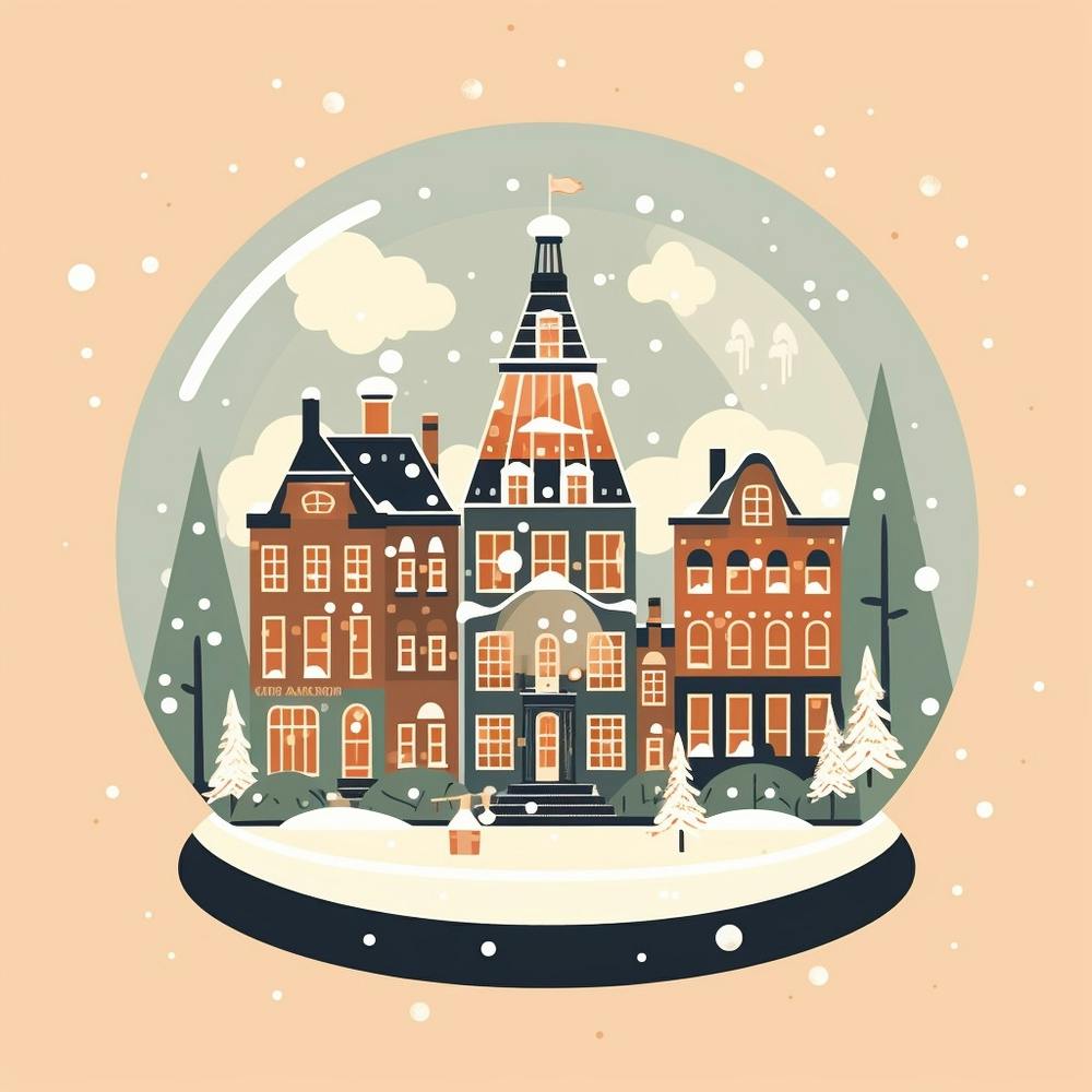 Amsterdam Netherlands 4 Snowglobe