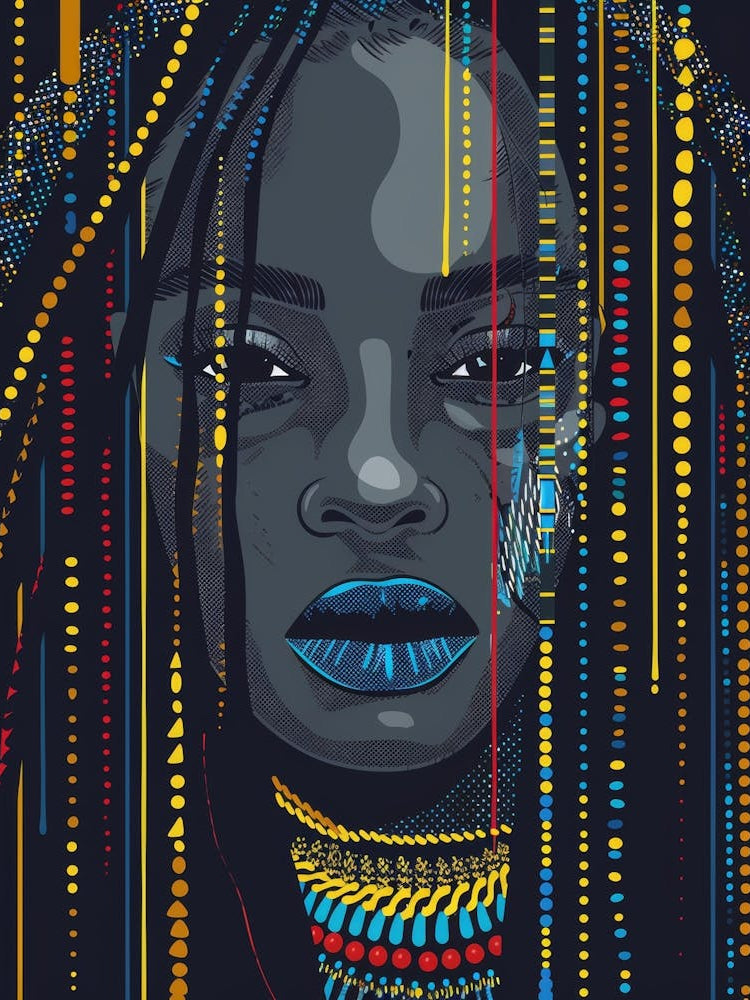 African Woman With Dreadlocks 1