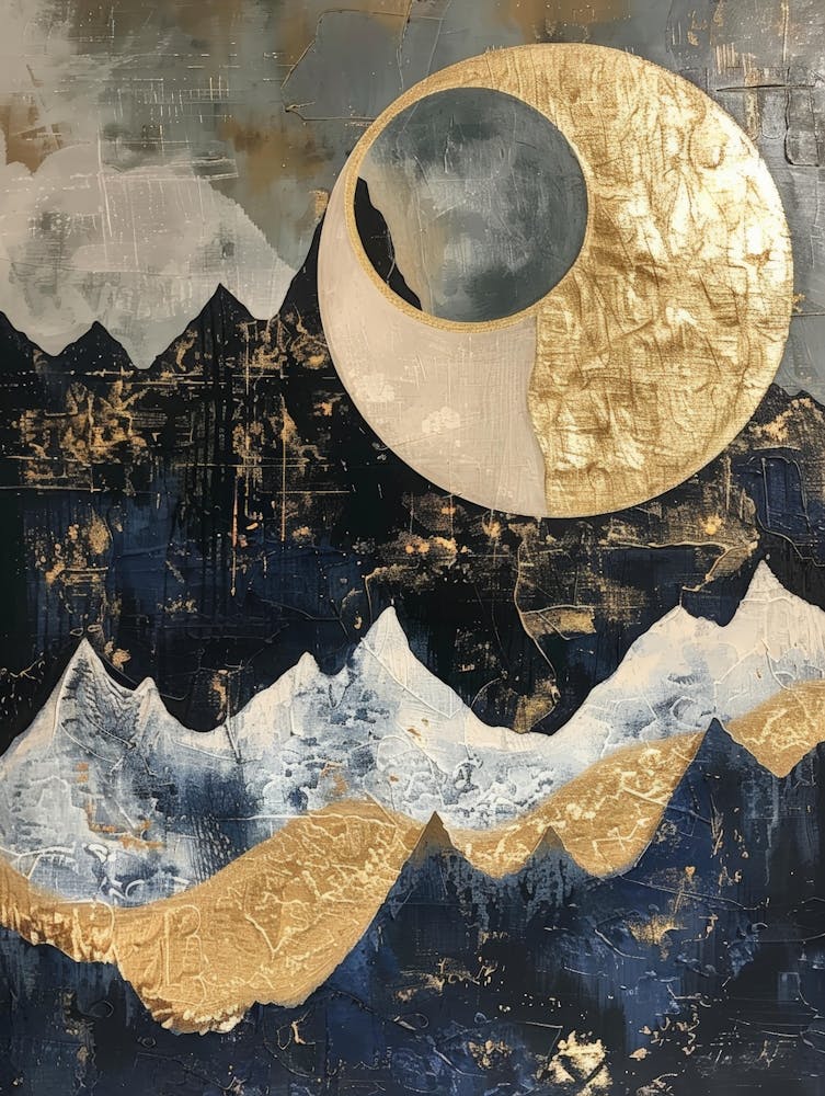 Moon And Mountains 3