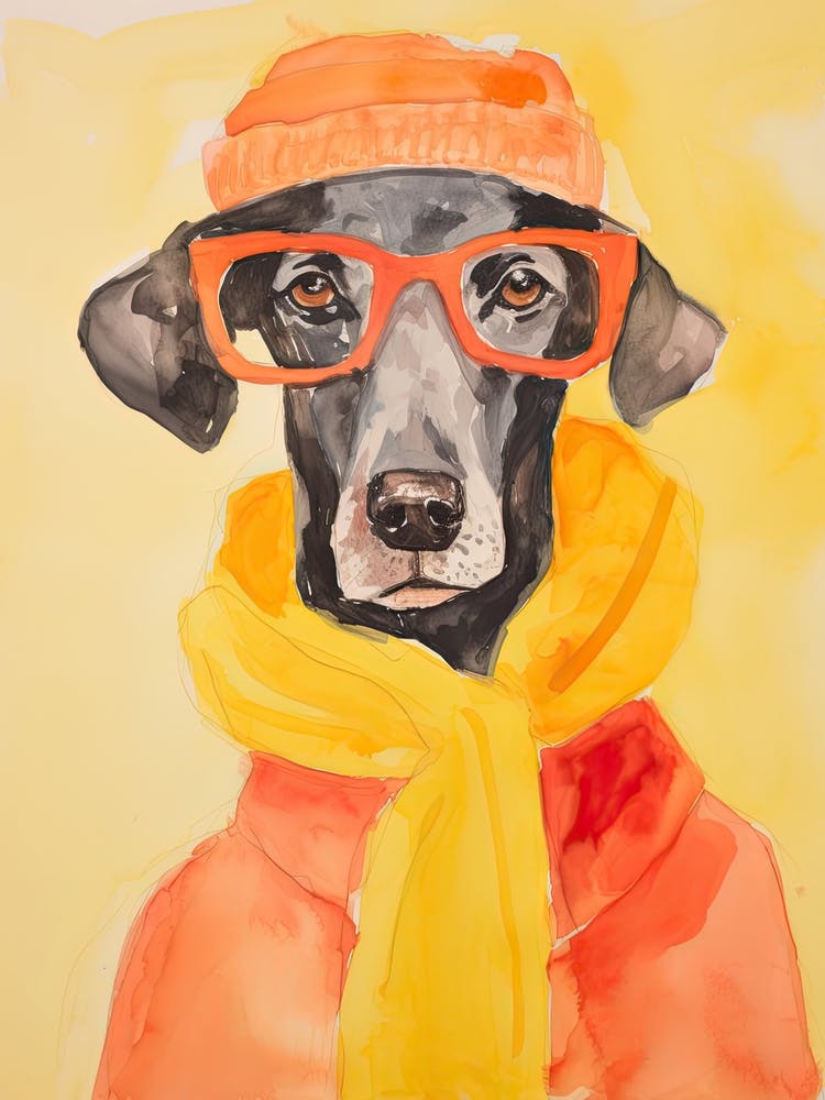 Dog In Glasses