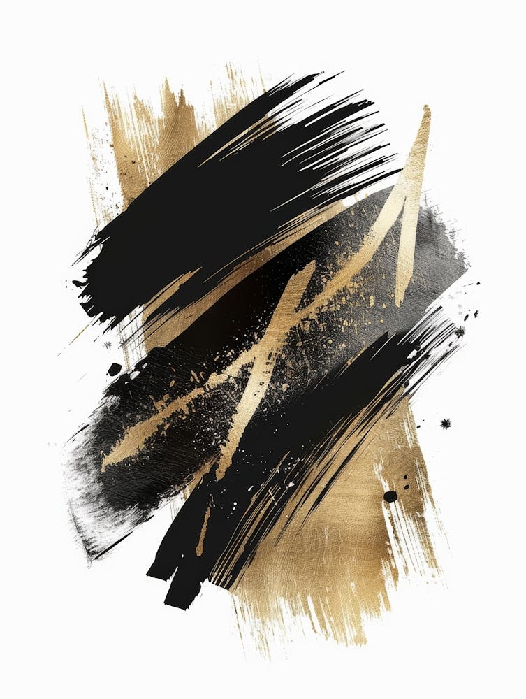 Goldene Pinselstriche 6