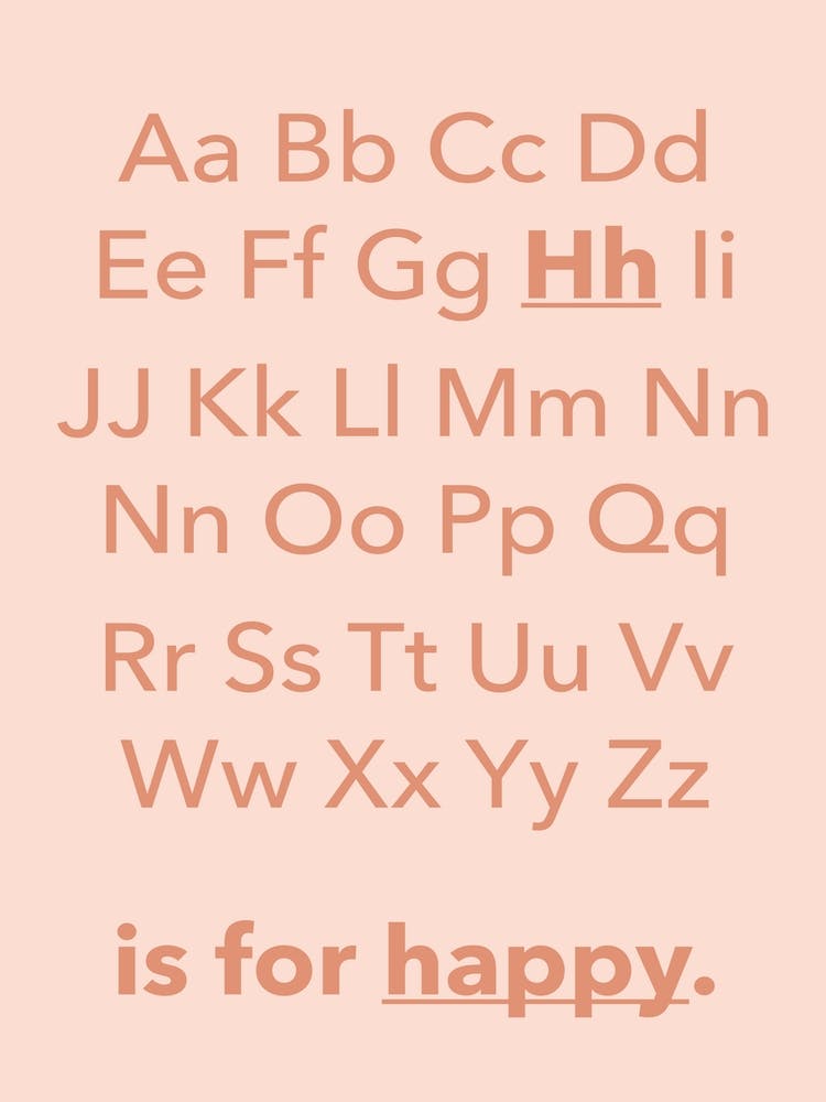 Abc Alphanet Happy Children's Pink Pastel