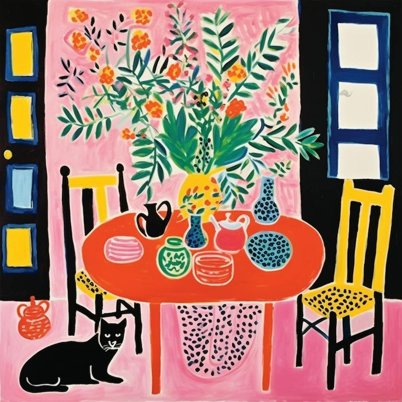 Cat At The Table 10