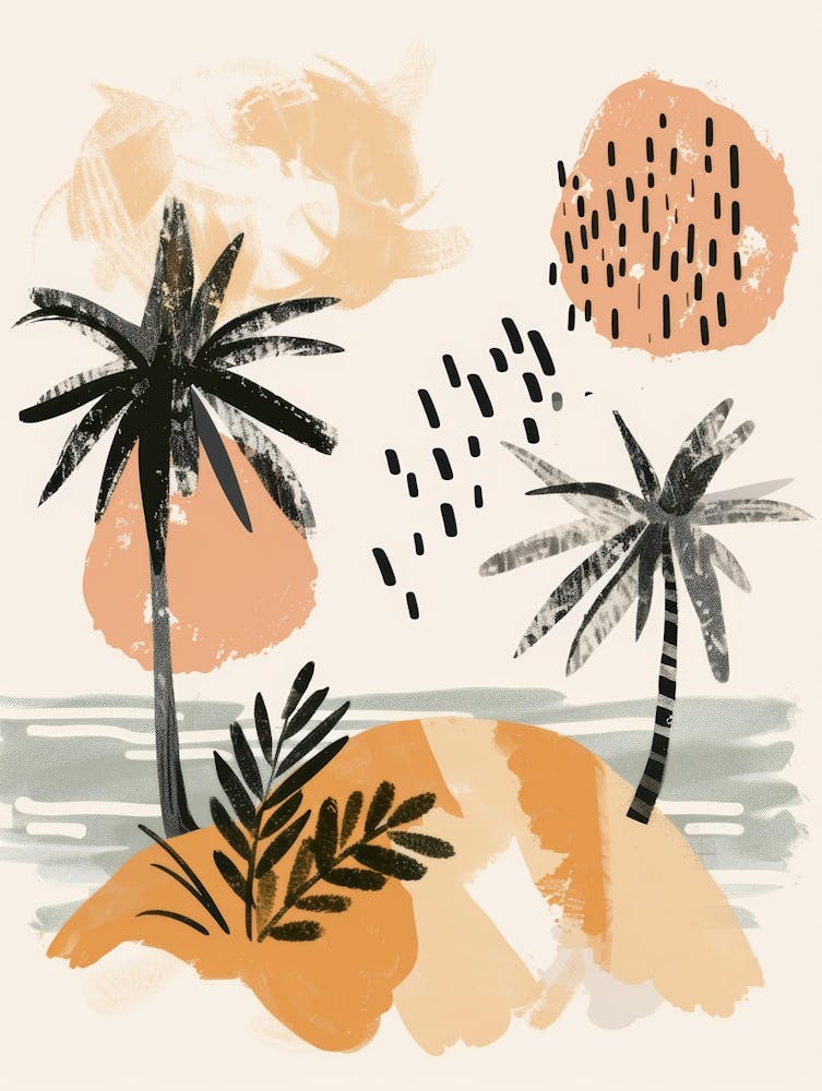 Palm Trees On The Beach 10