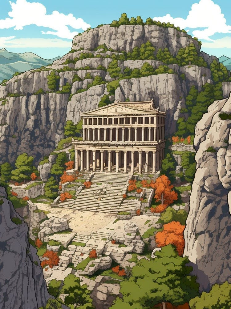 Termessos Archaeological Site Pixel Art 2